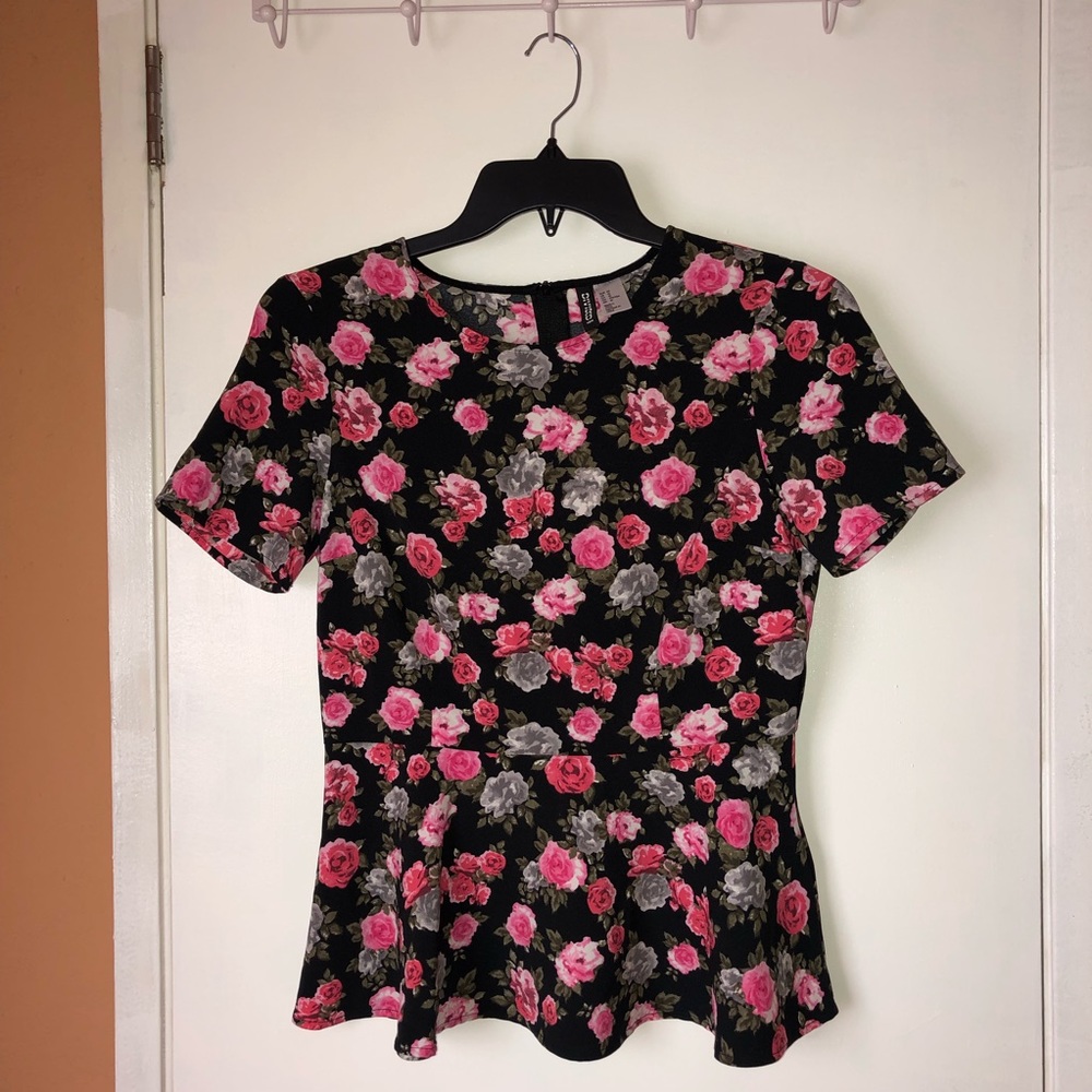 Peplum floral top
